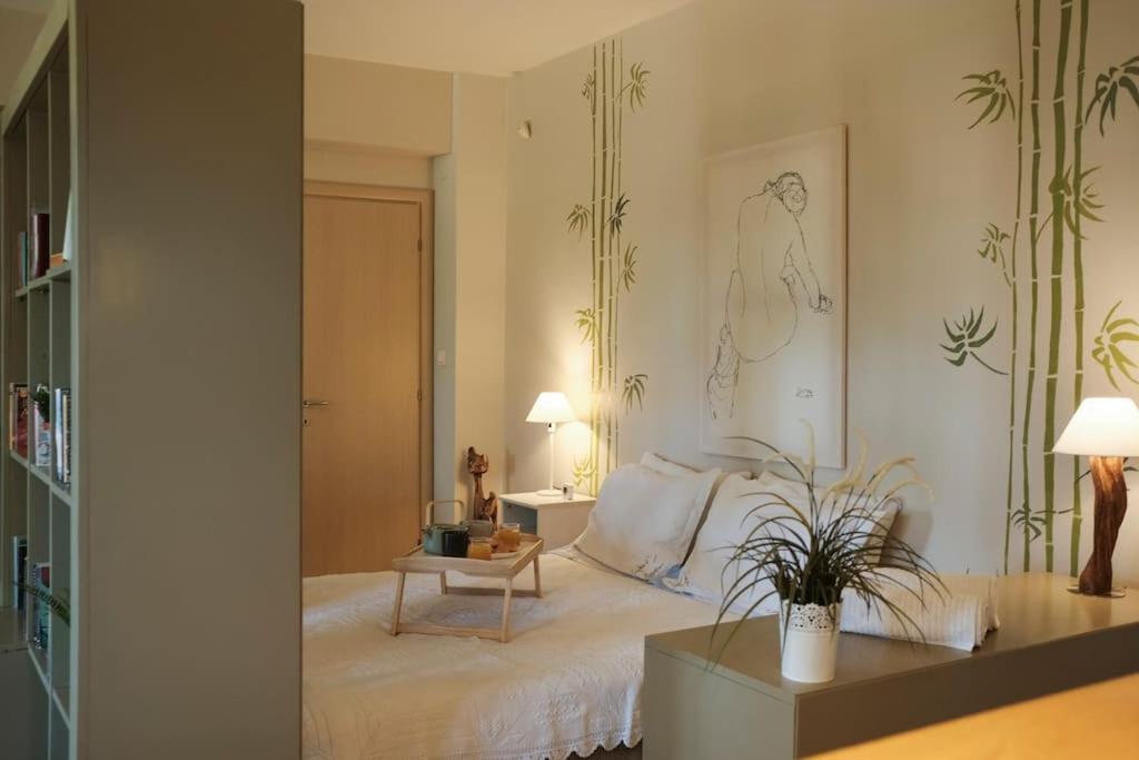 Apartment With Garden In Thessaloniki. Exteriör bild